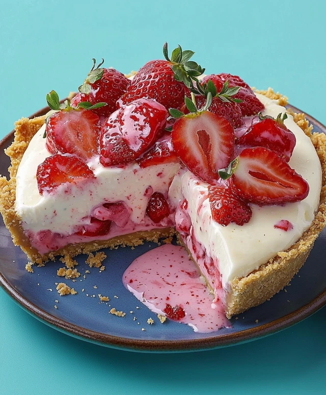 Strawberry Ice Cream Pie