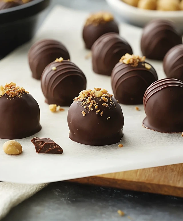 Peanut Butter Chocolate Truffles