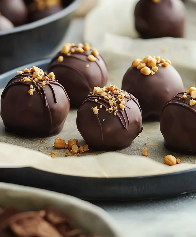 Peanut Butter Chocolate Truffles