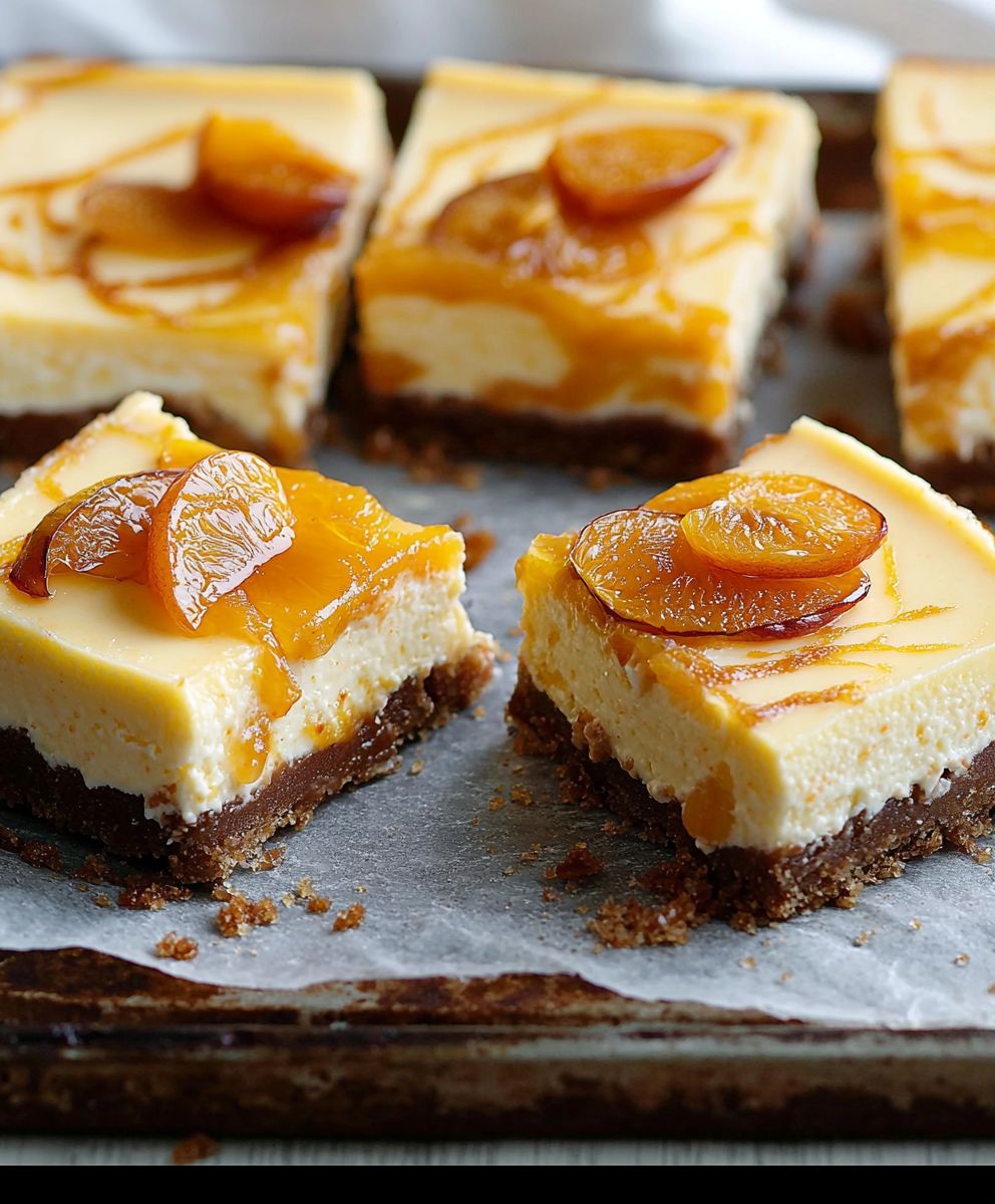 Apricot Cheesecake Slice
