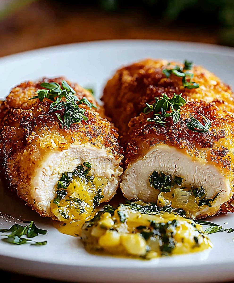 Crispy Chicken Herb Butter