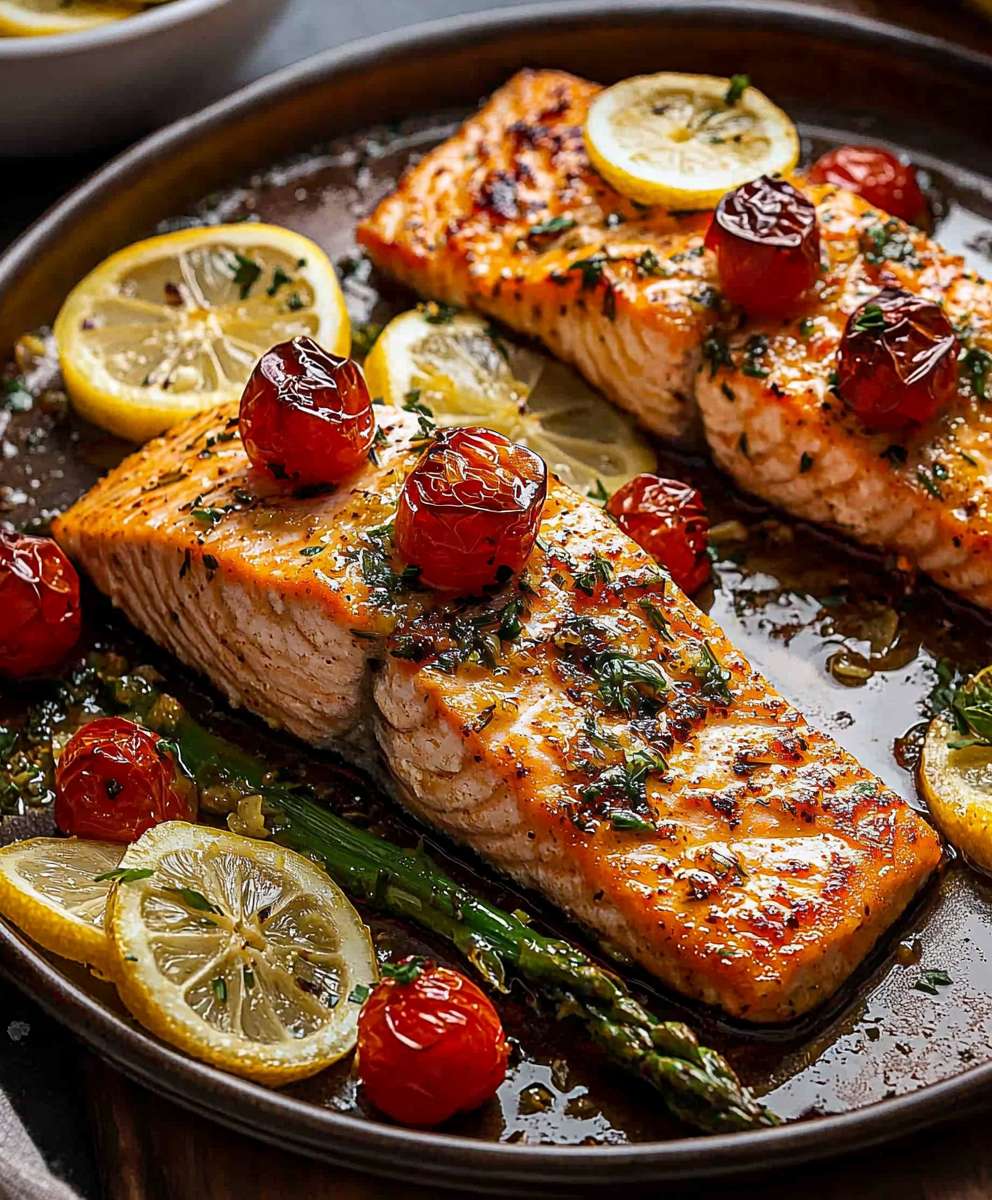 Lemon garlic salmon