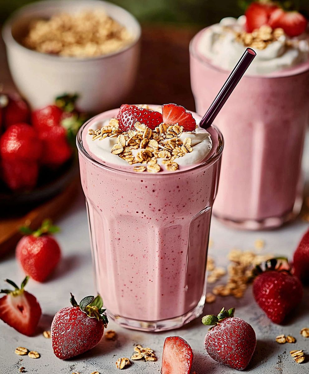 Low Sugar Strawberry Smoothie