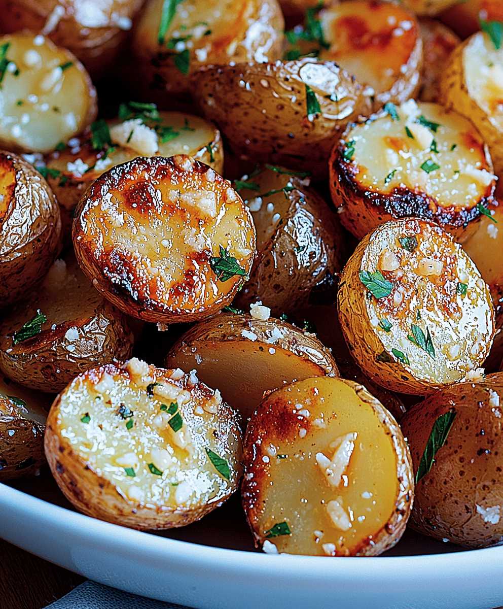 Garlic Butter Parmesan Potatoes