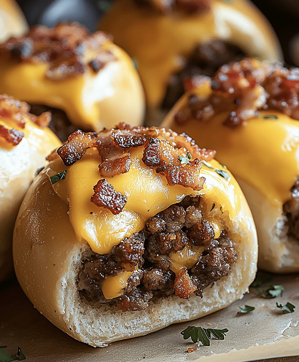 Bacon Cheeseburger Bombs