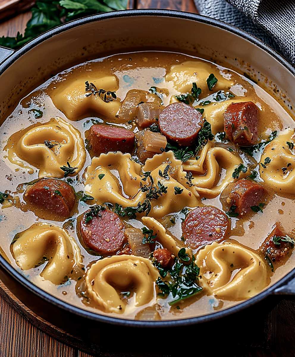 Kielbasa Tortellini Soup