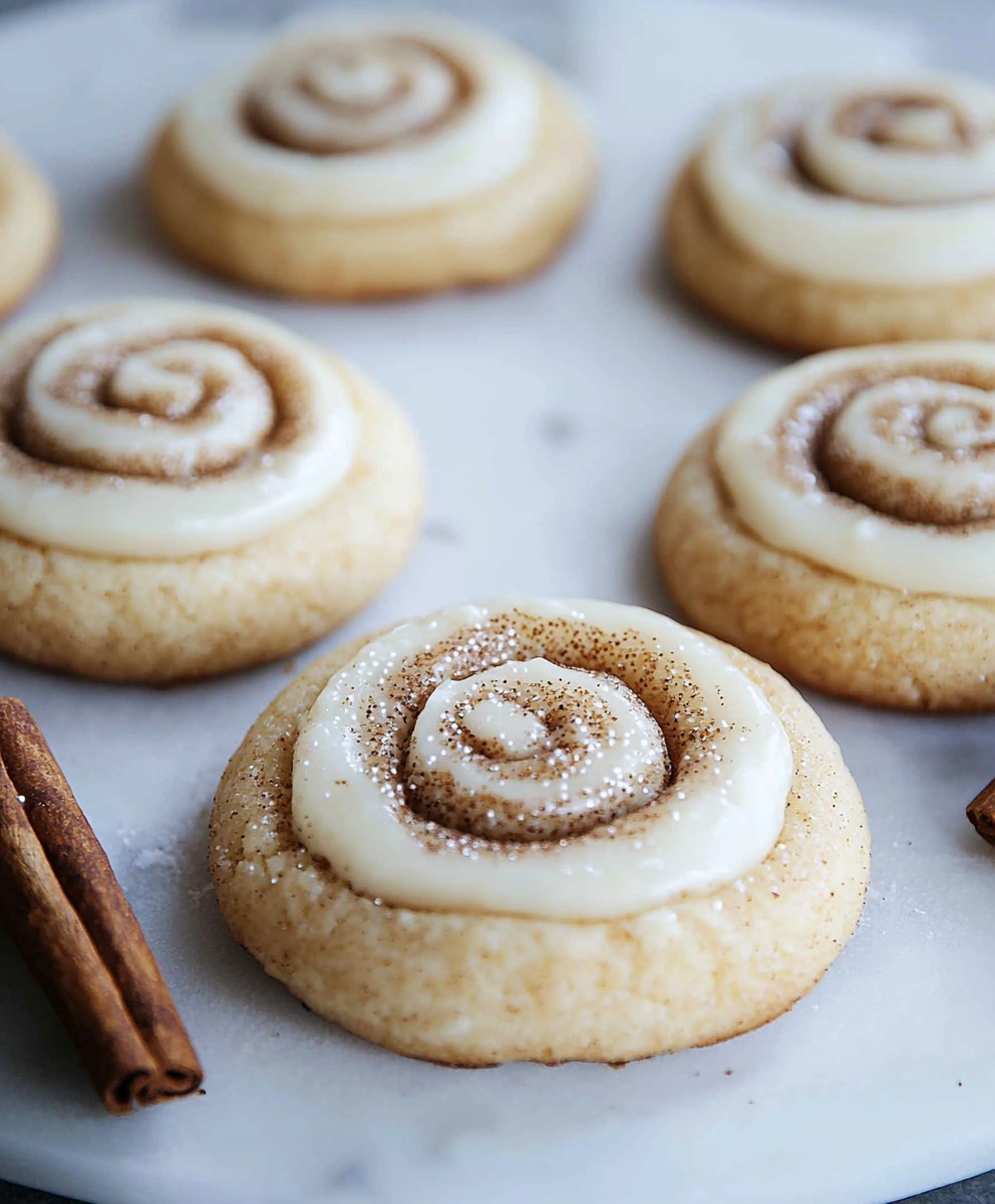 Cinnamon roll cookies