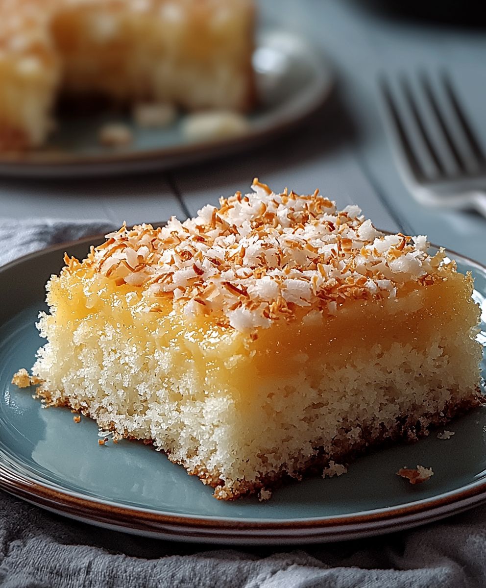 Moist coconut cake