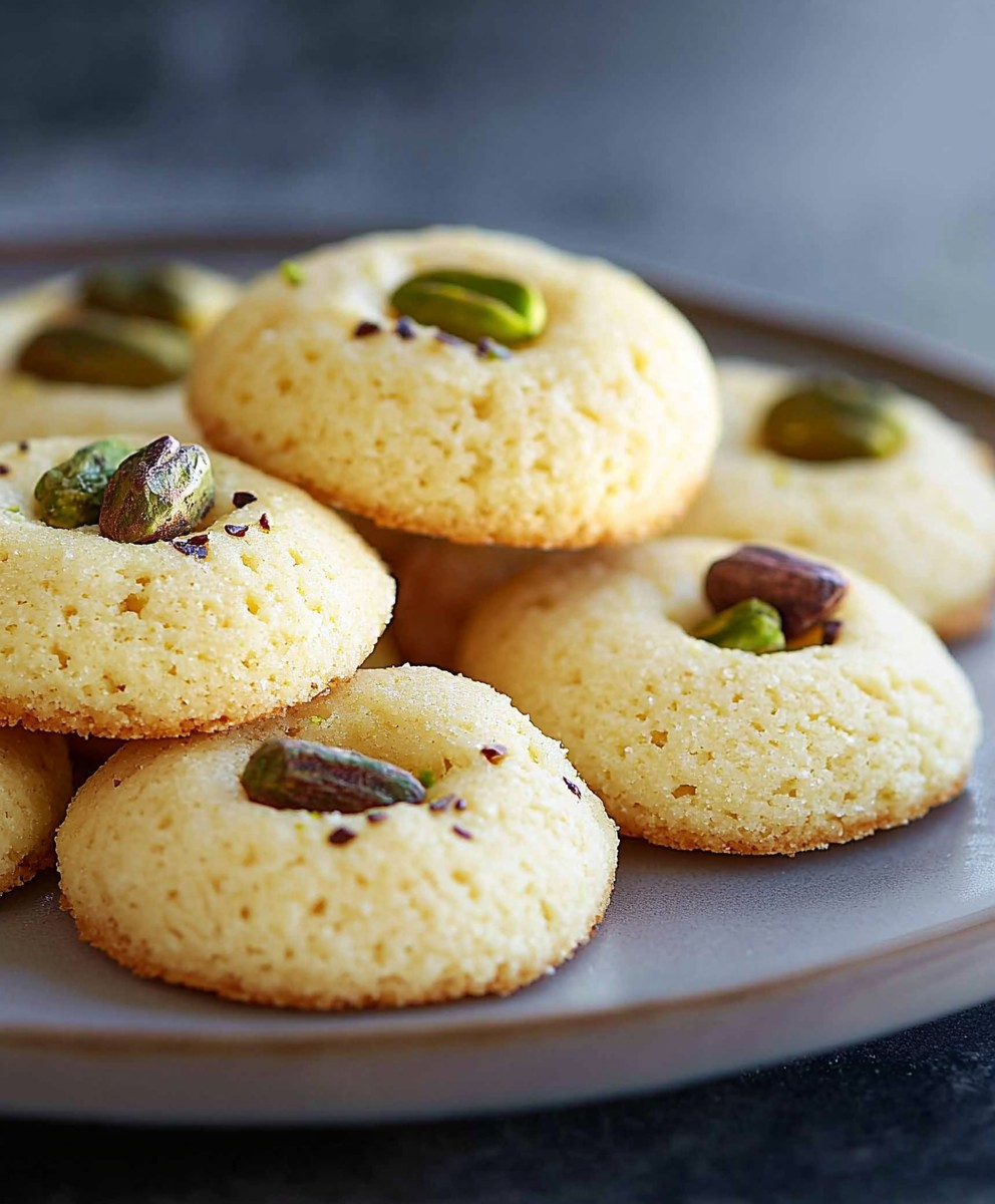 Pistachio Shortbread Cookies