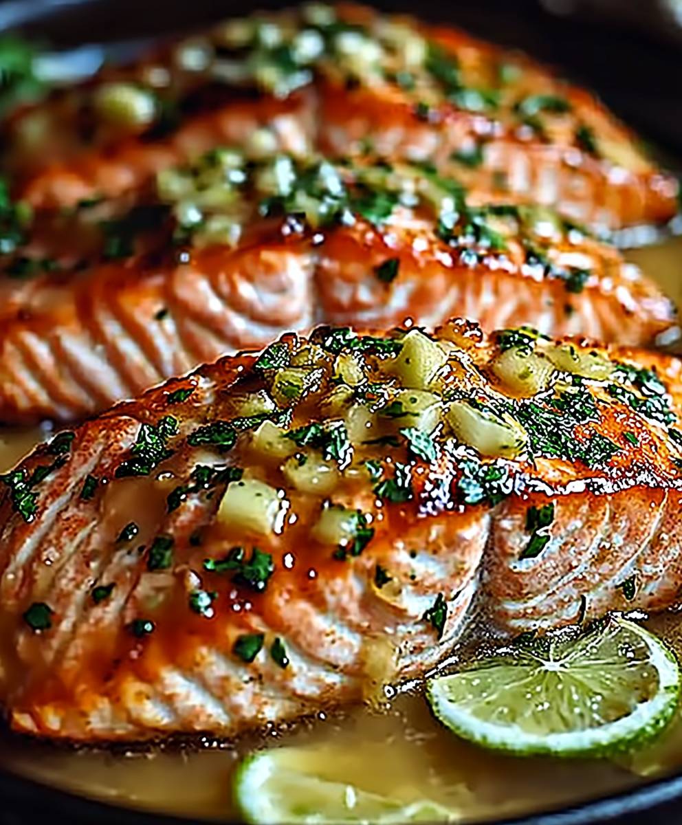 Honey Lime Baked Salmon