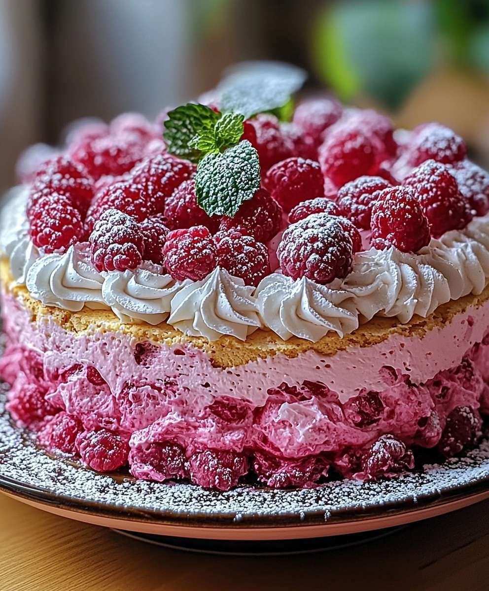 Pink Biscuit Cake
