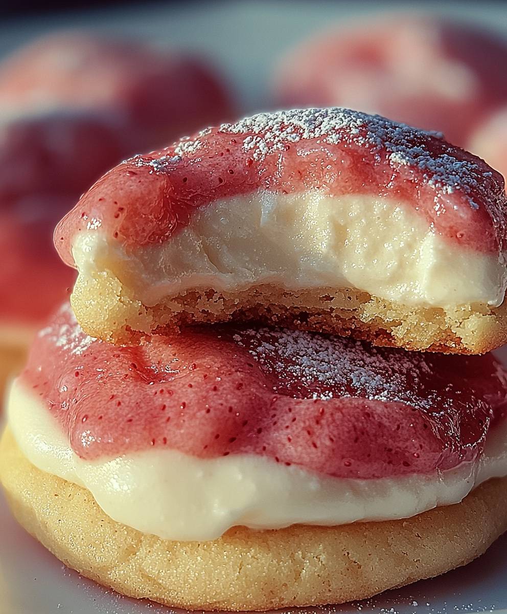Strawberry Cheesecake Cookies