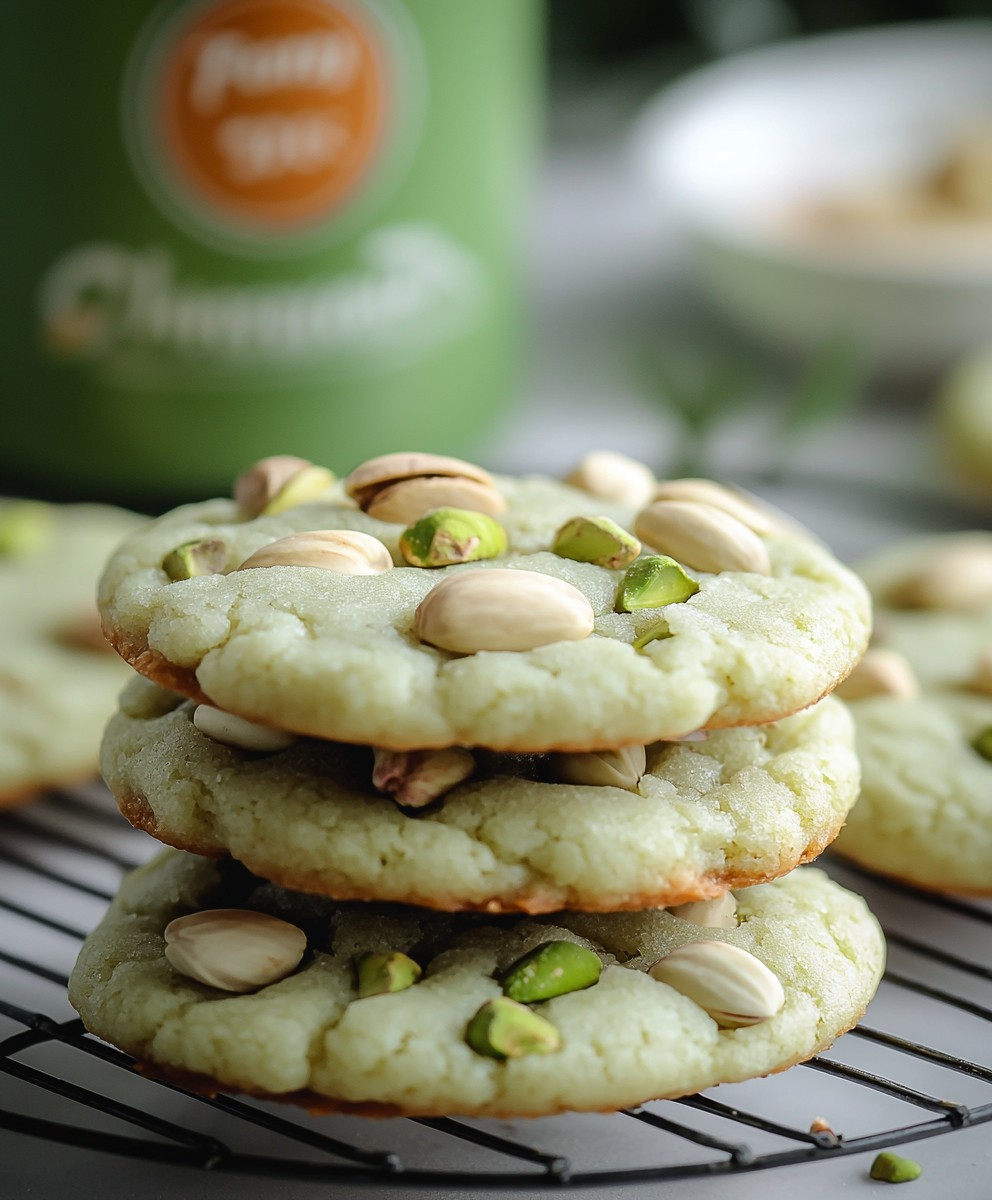 Pistachio Pudding Cookies
