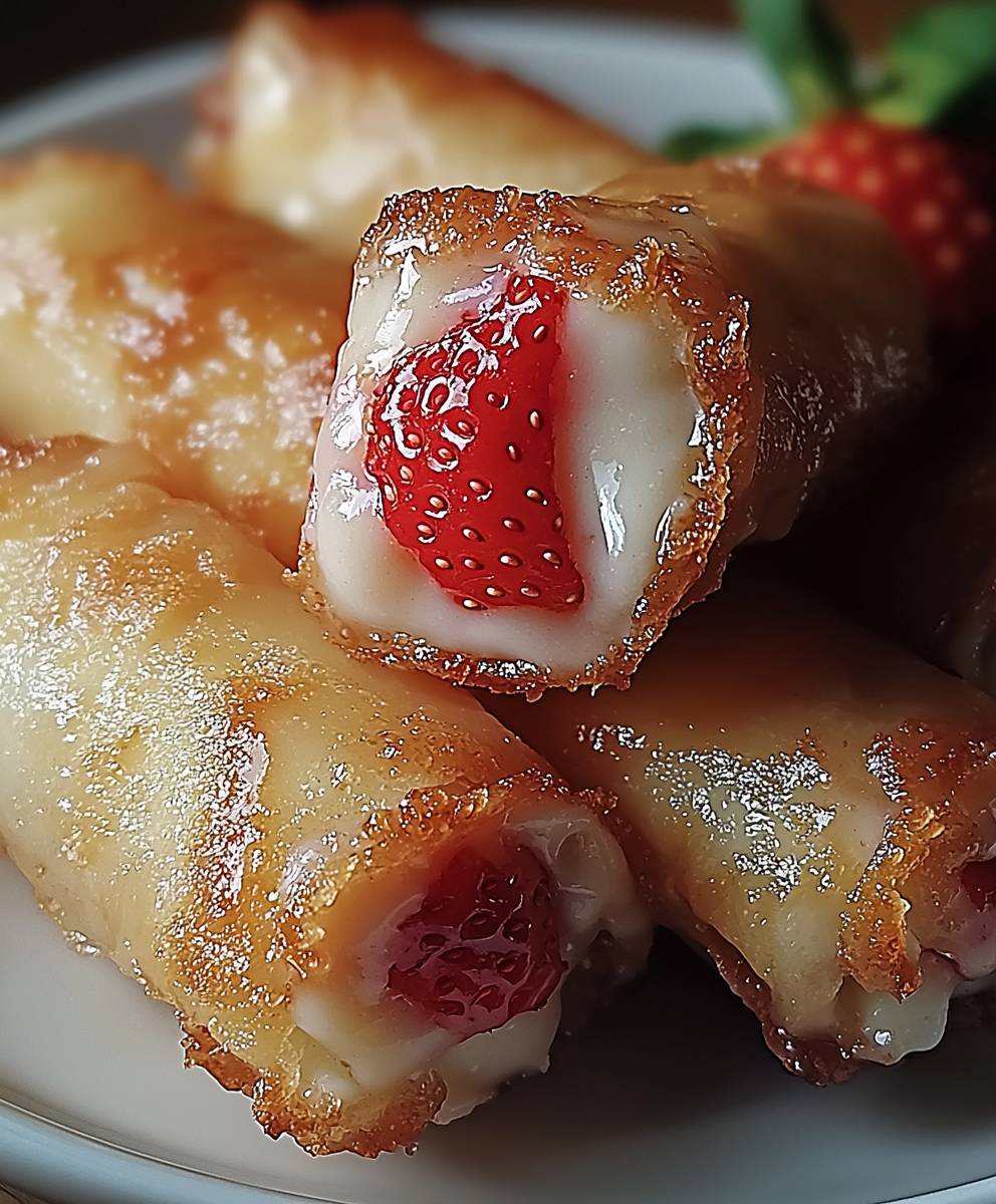 Strawberry Cheesecake Eggrolls