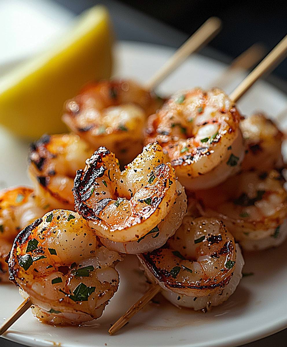 BBQ Grilled Shrimp Skewers