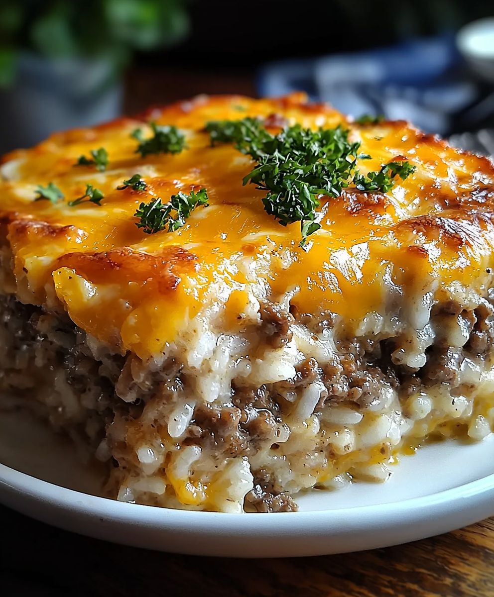 Cheesy Ground Beef Casserole