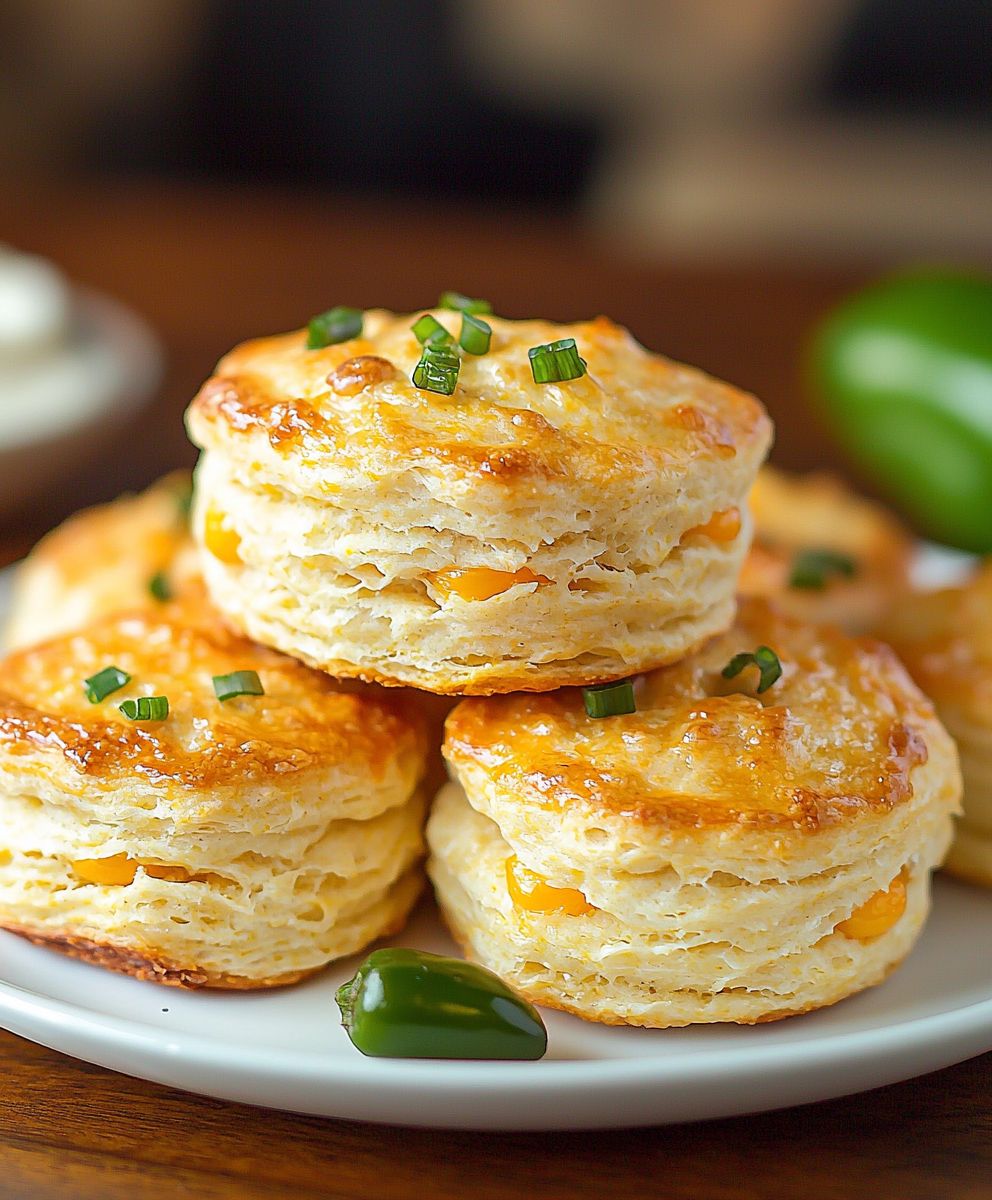 Green Chile Cheddar Biscuits