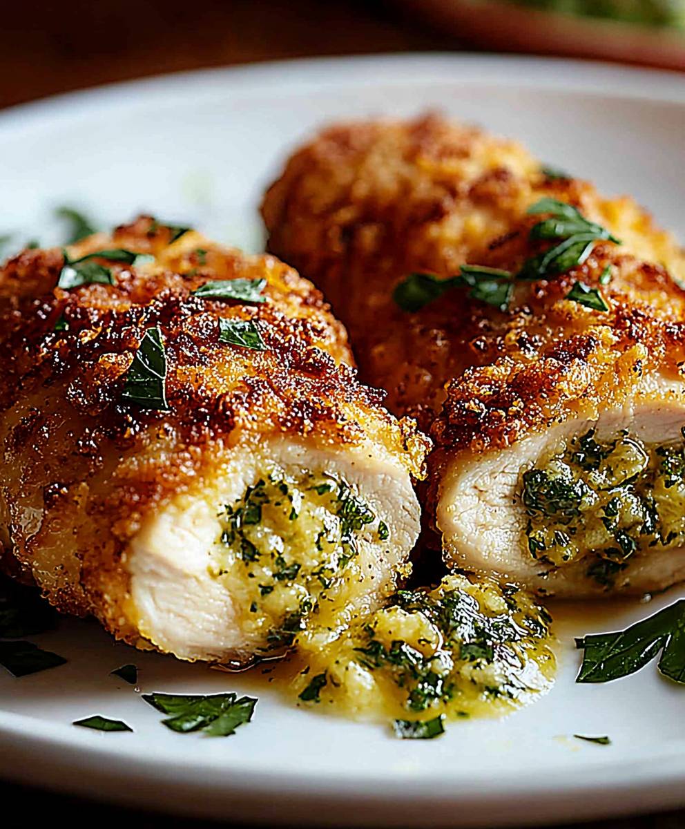 Crispy Chicken Herb Butter