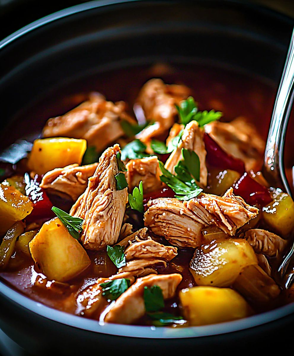 Hawaiian chicken slow cooker