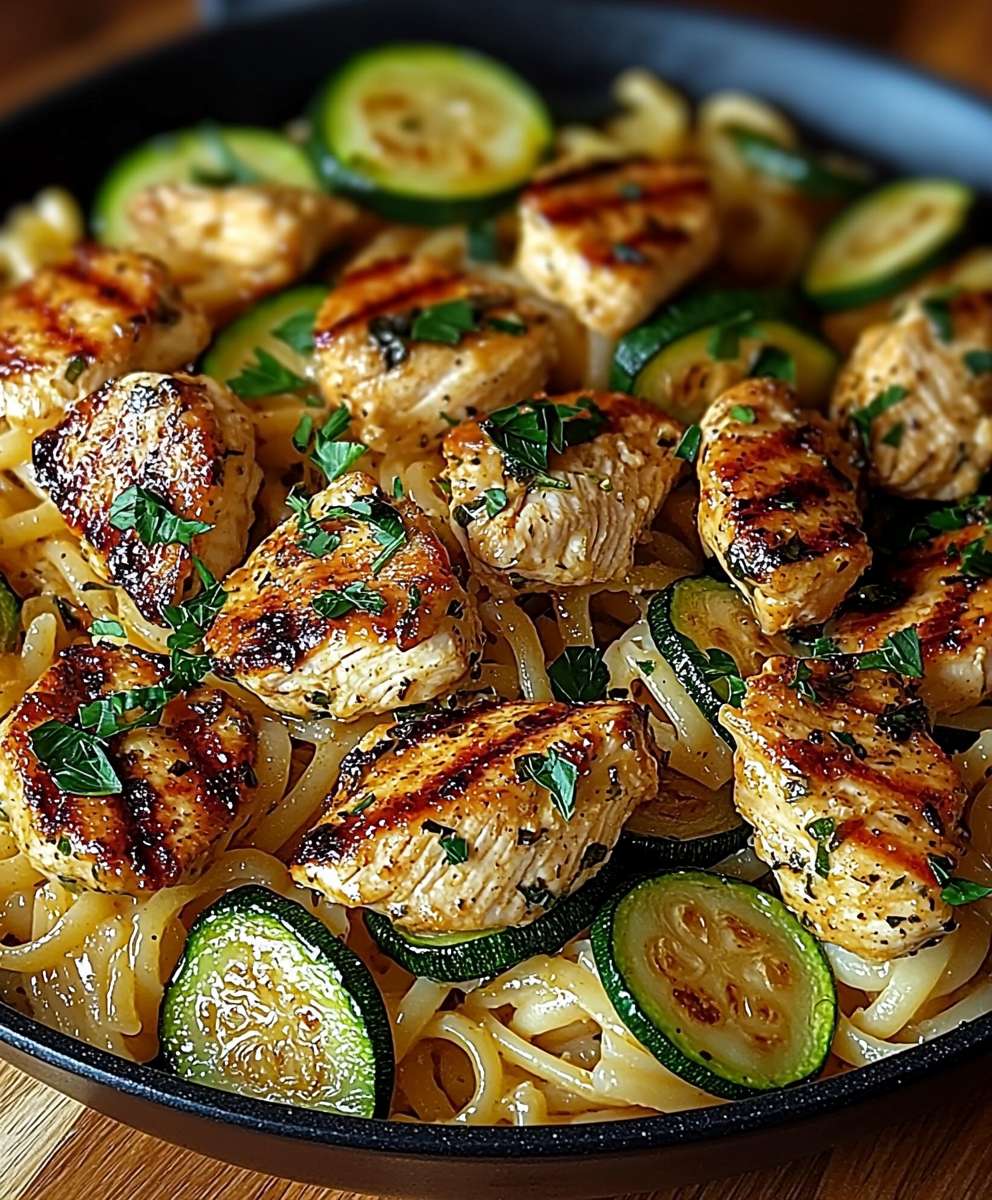 Chicken zucchini pasta