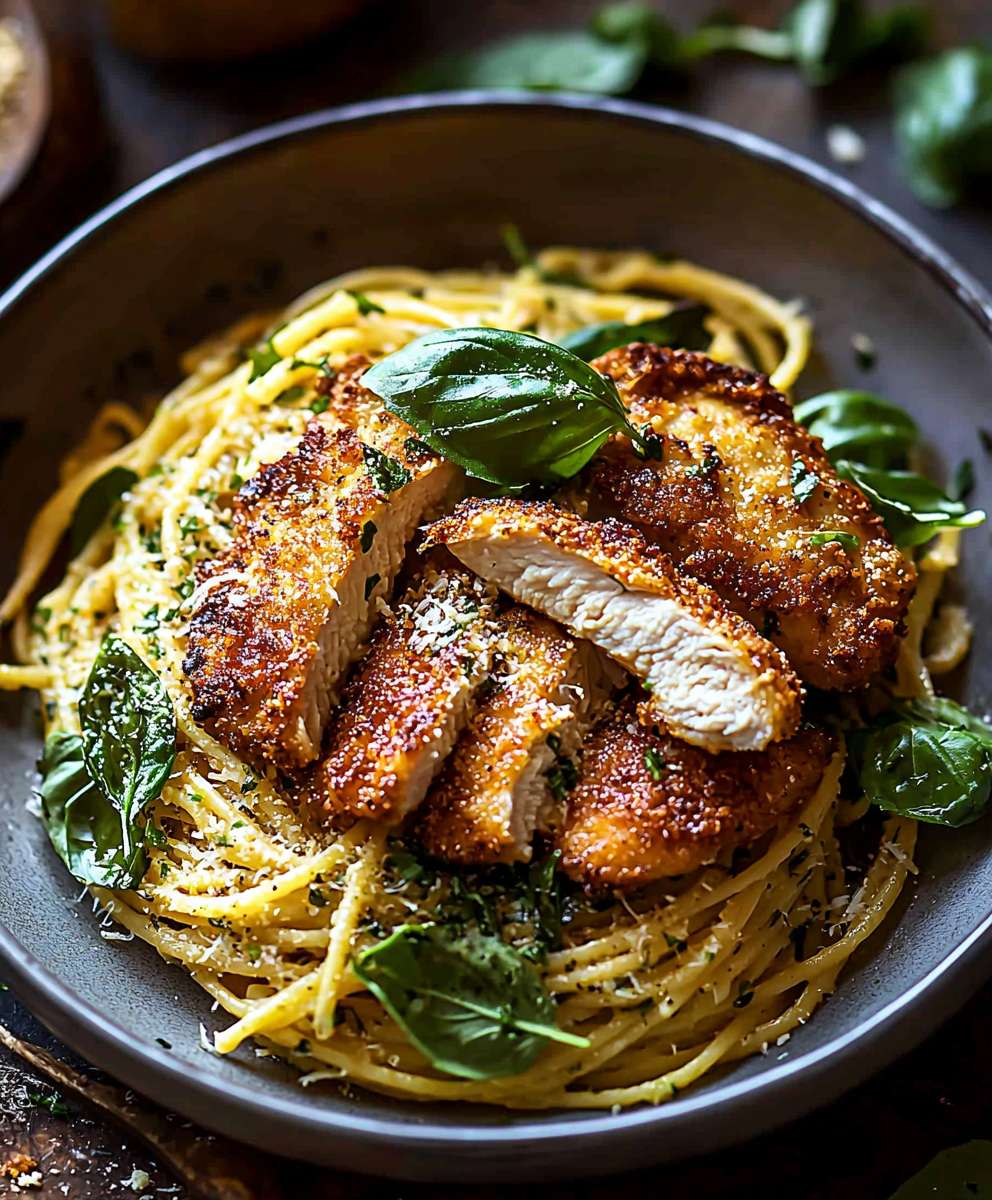 Basil Parmesan Pasta Chicken