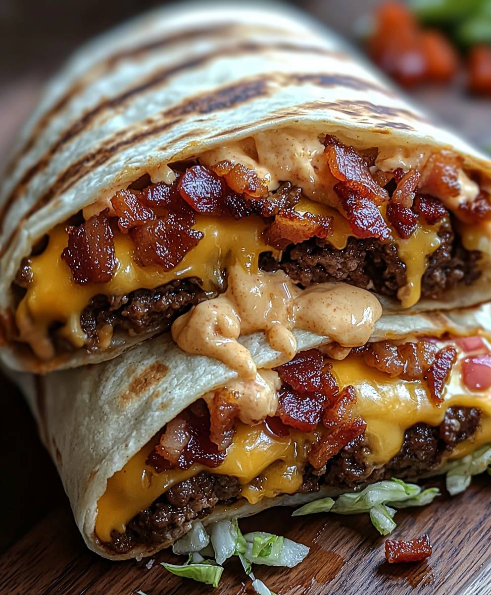 Bacon Cheeseburger Burrito