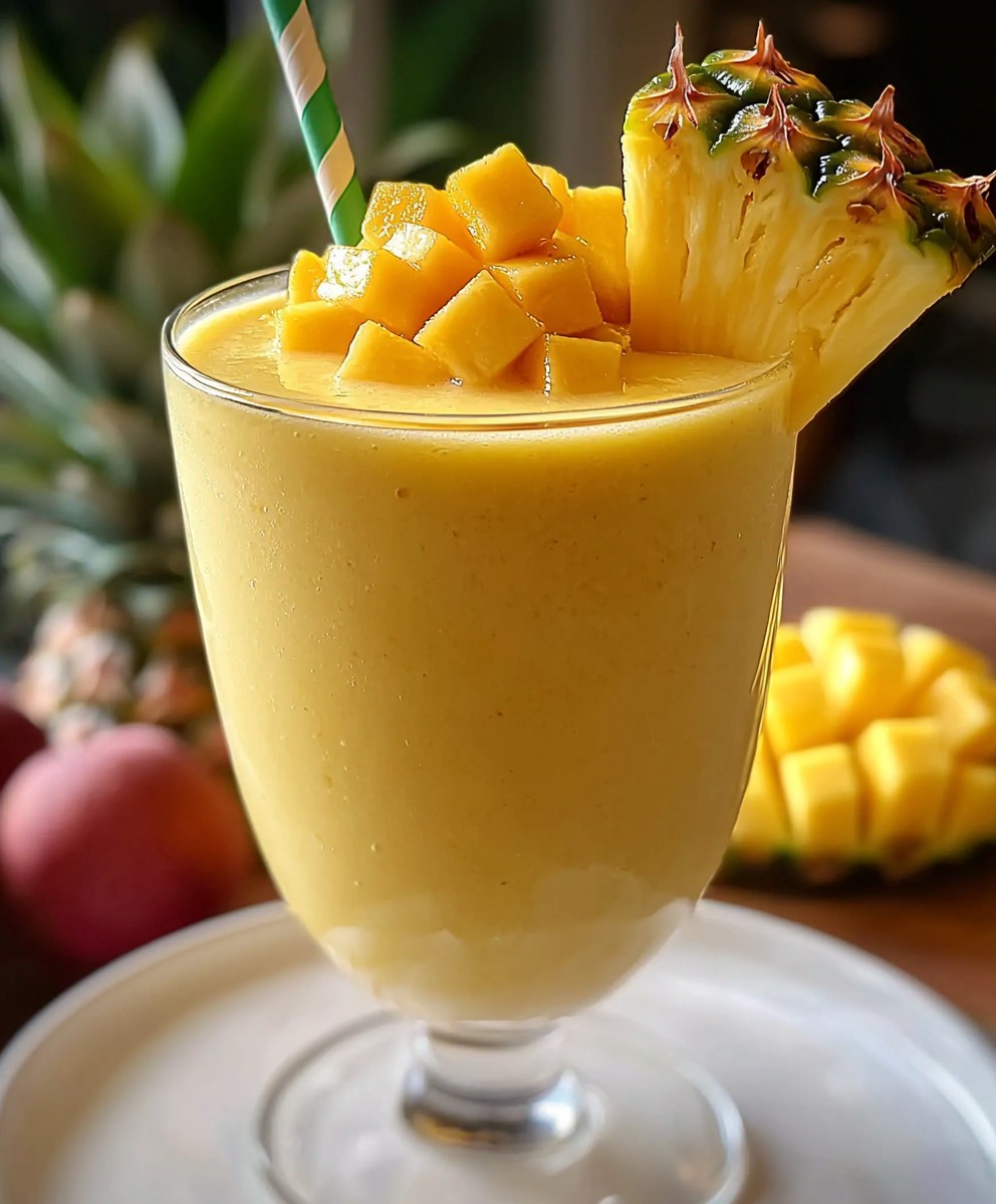 Pineapple Rum Slushie Drink