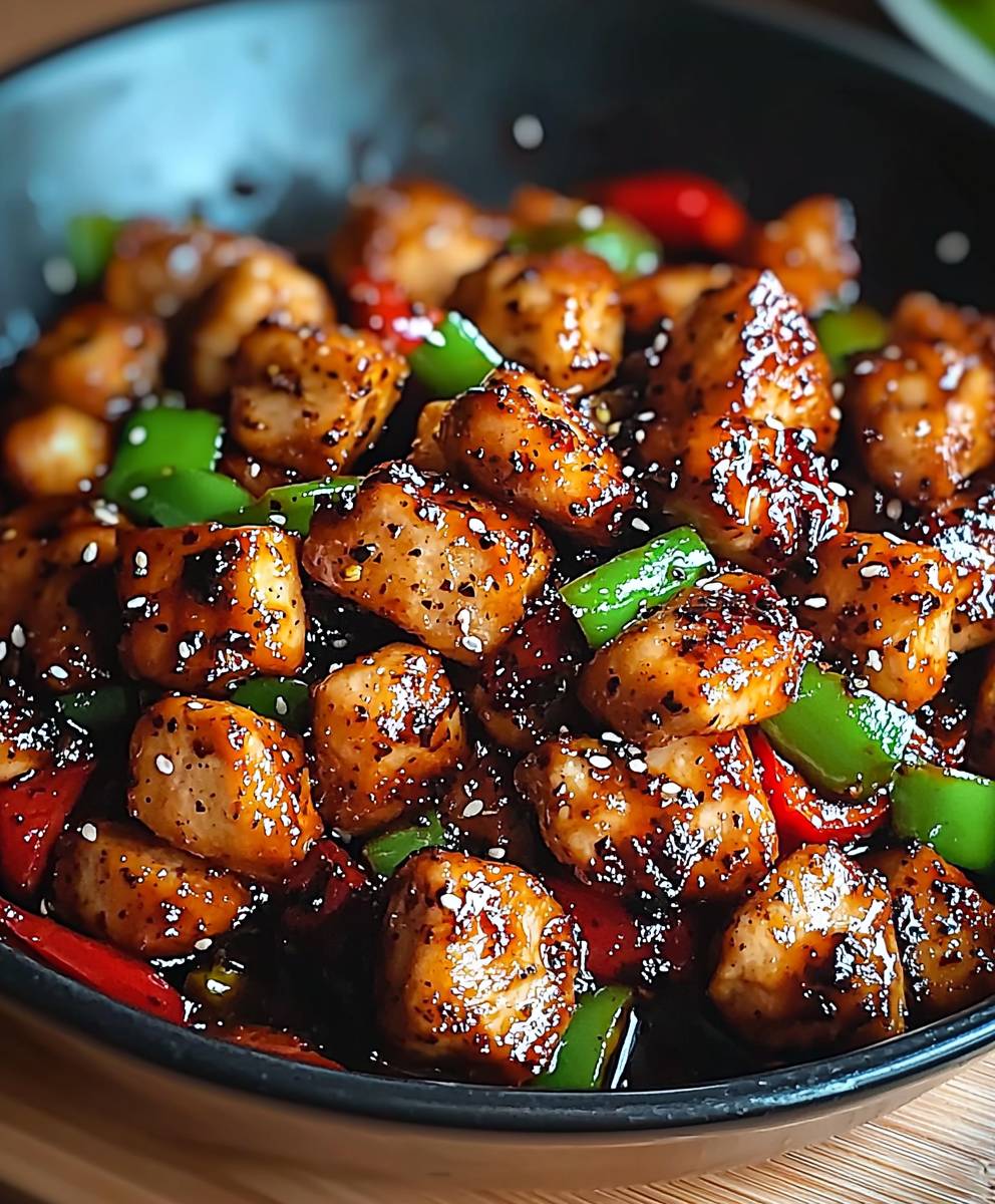 Black Pepper Chicken Dish