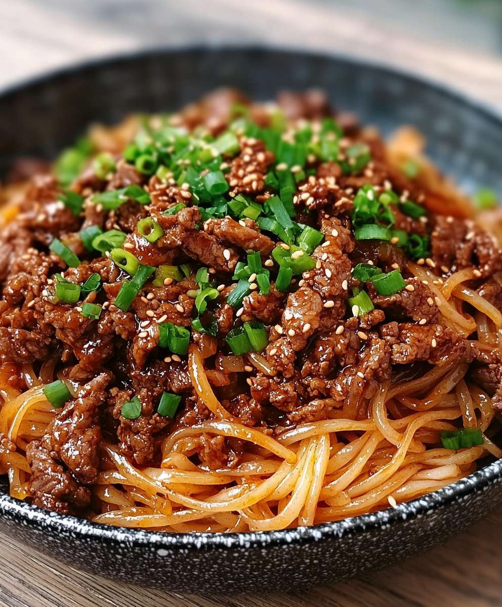 Spicy Beef Noodle Stir Fry