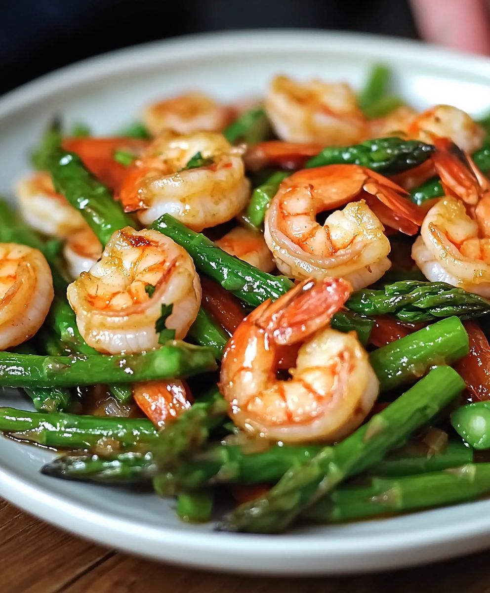 Shrimp Asparagus Stir Fry