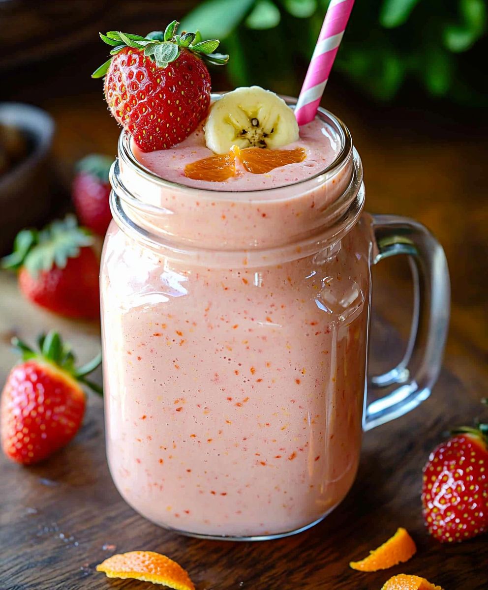 Strawberry Orange Banana Smoothie