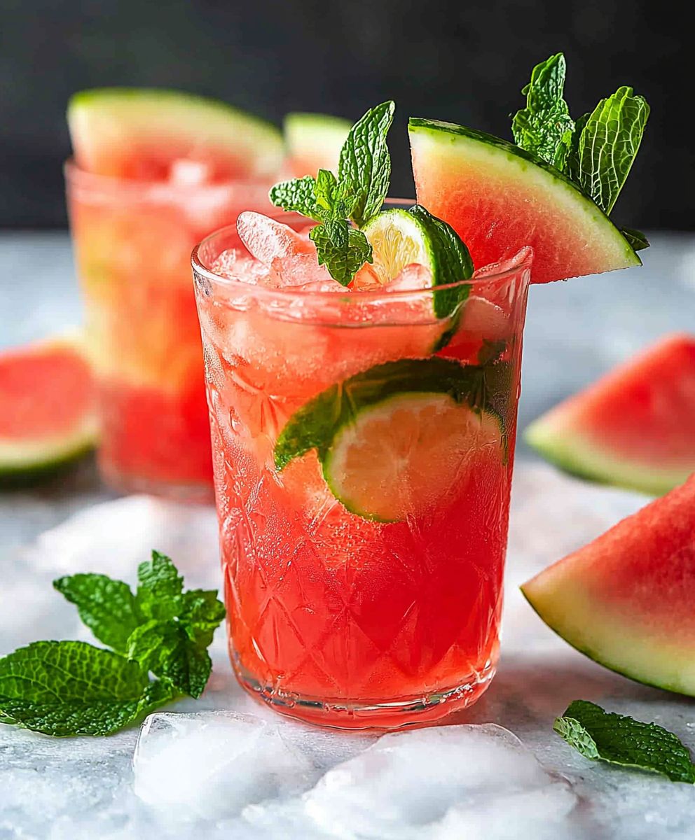 Watermelon infused water