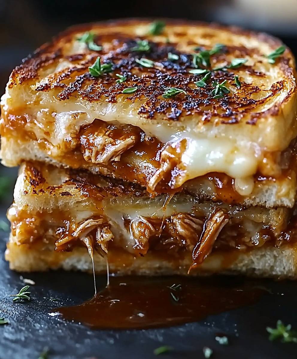BBQ Chicken Grilled Cheese