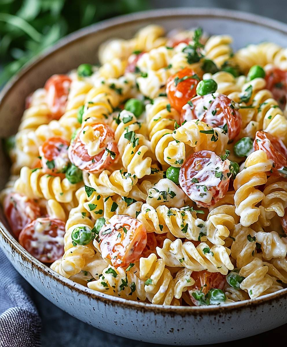 Creamy pasta salad
