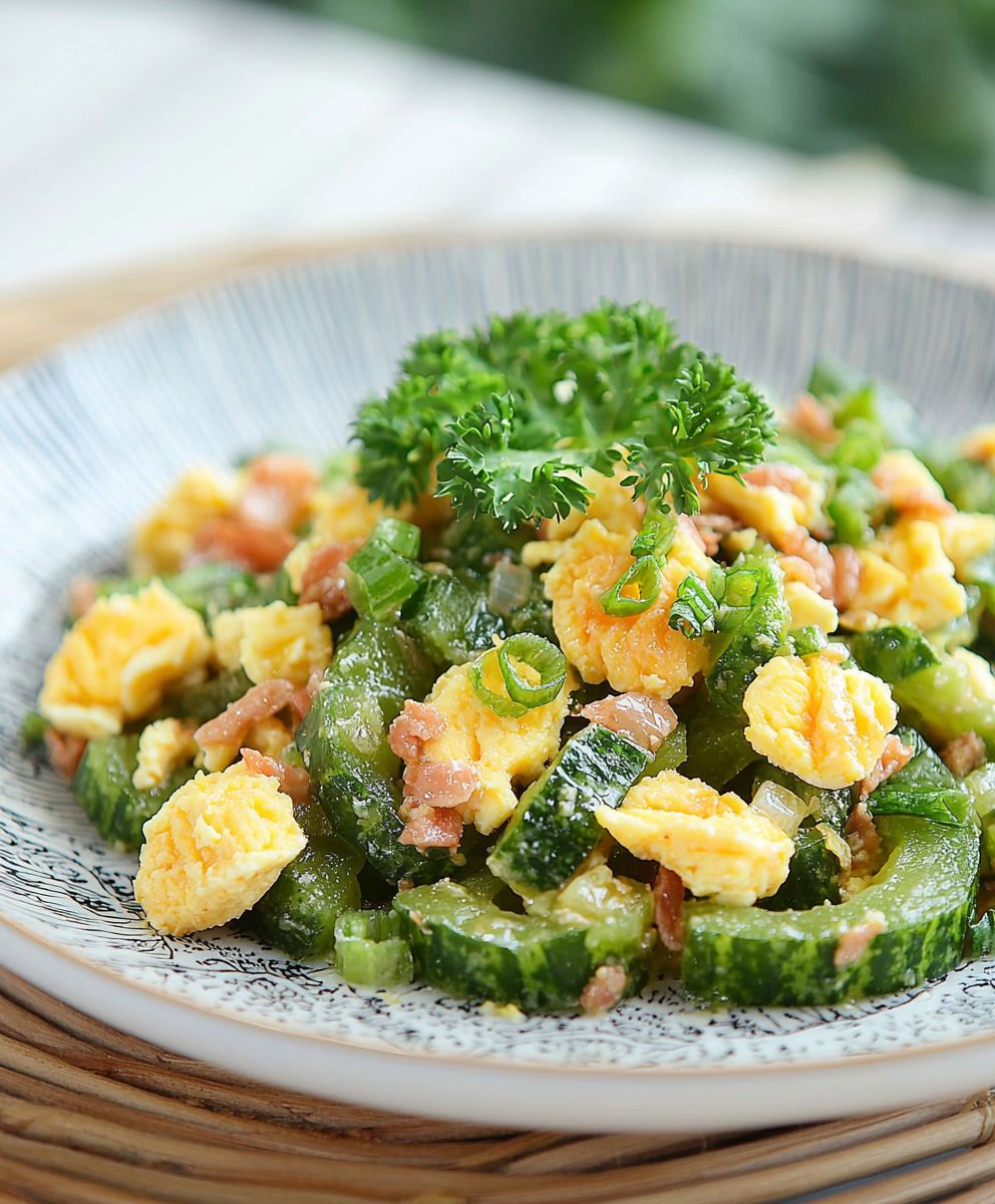 Stir-Fried Bitter Melon Eggs