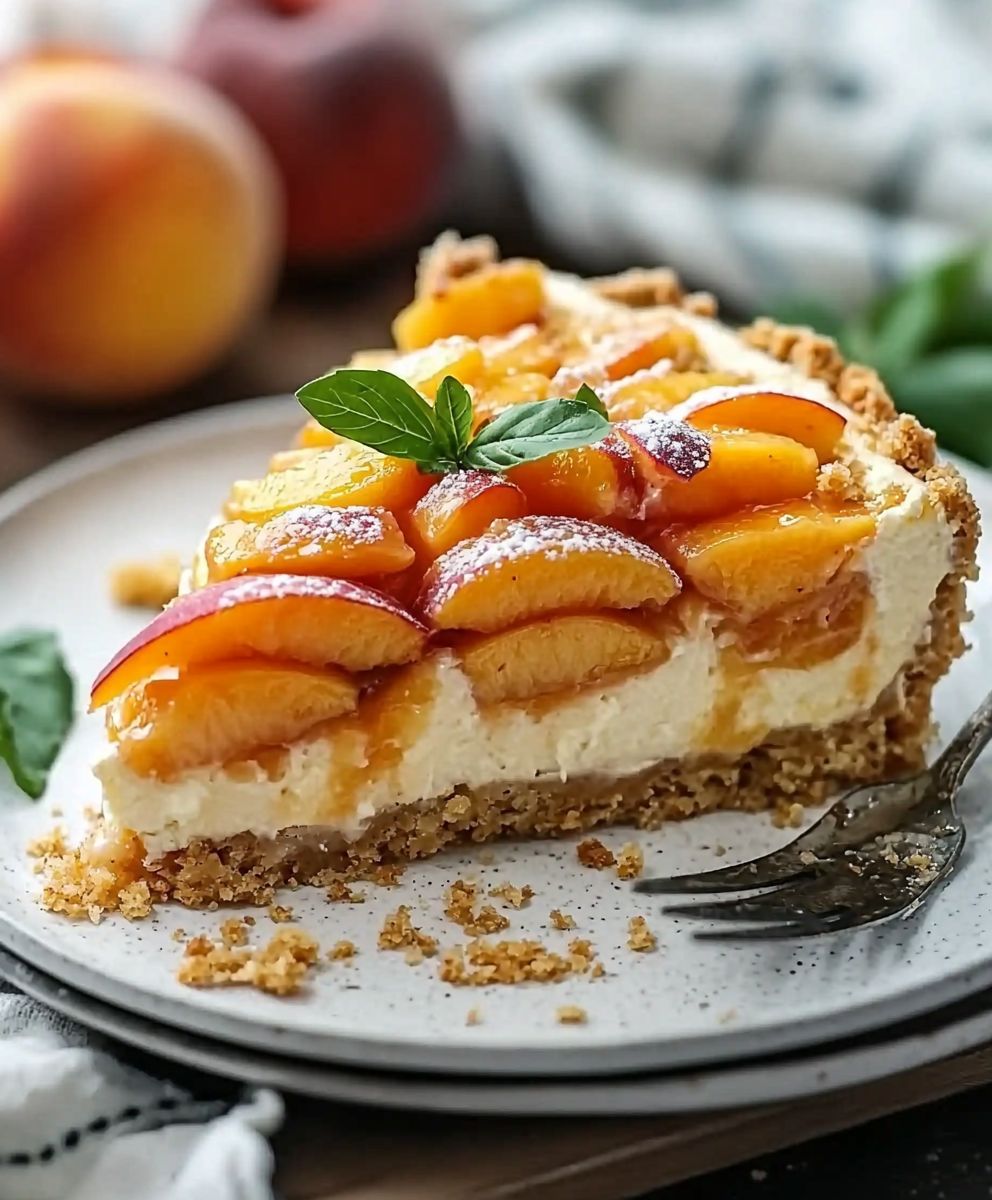 Peach Cobbler Cheesecake