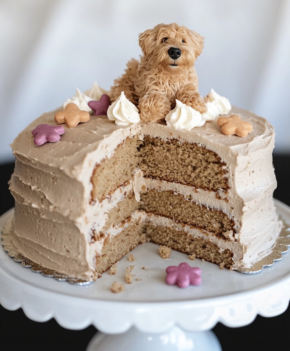 Dog birthday cake