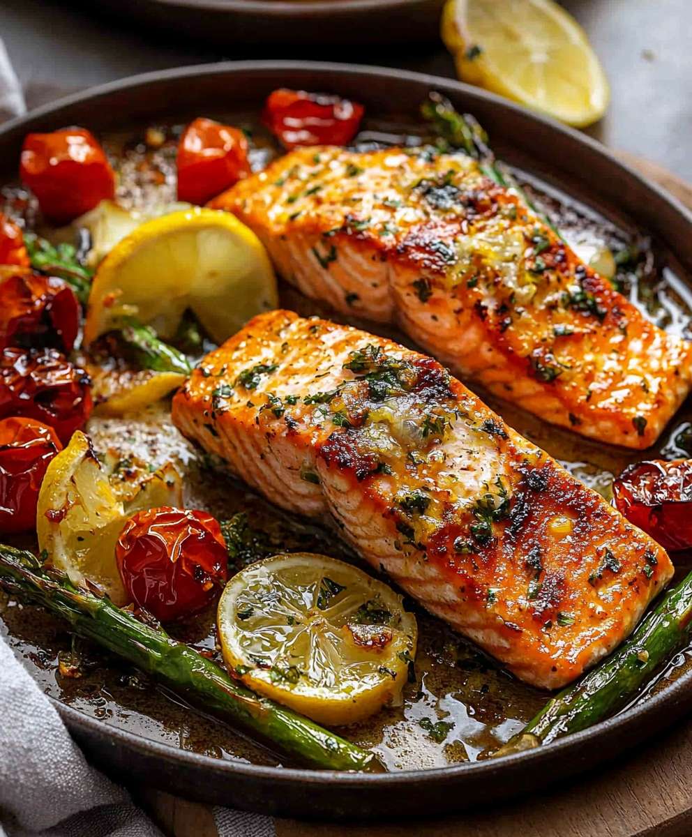 Lemon garlic salmon