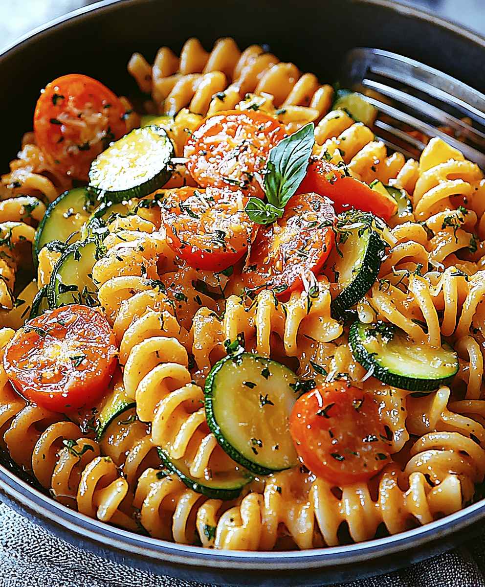 Tomato zucchini pasta