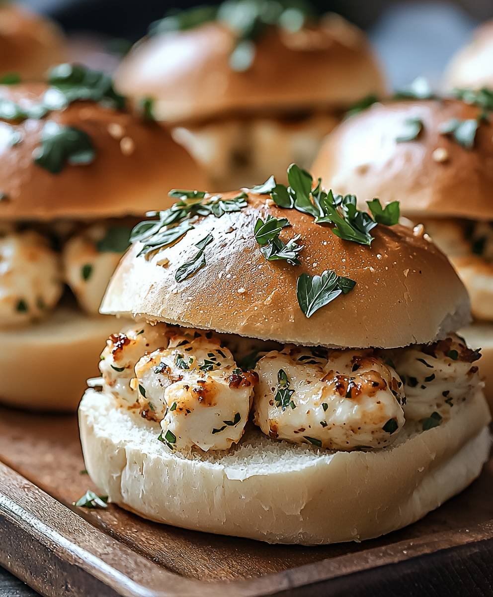 Garlic Parmesan Chicken Sliders