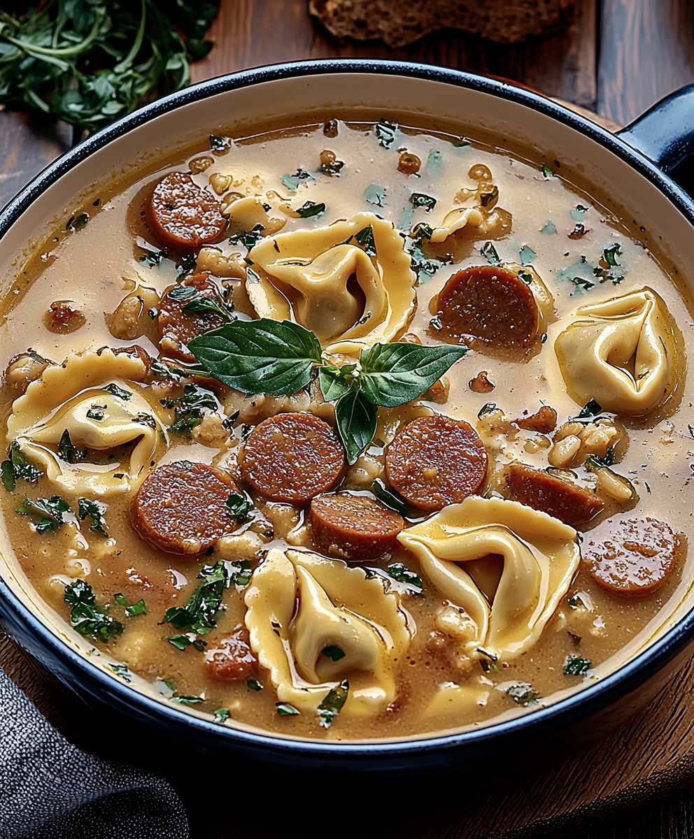 Kielbasa Tortellini Soup