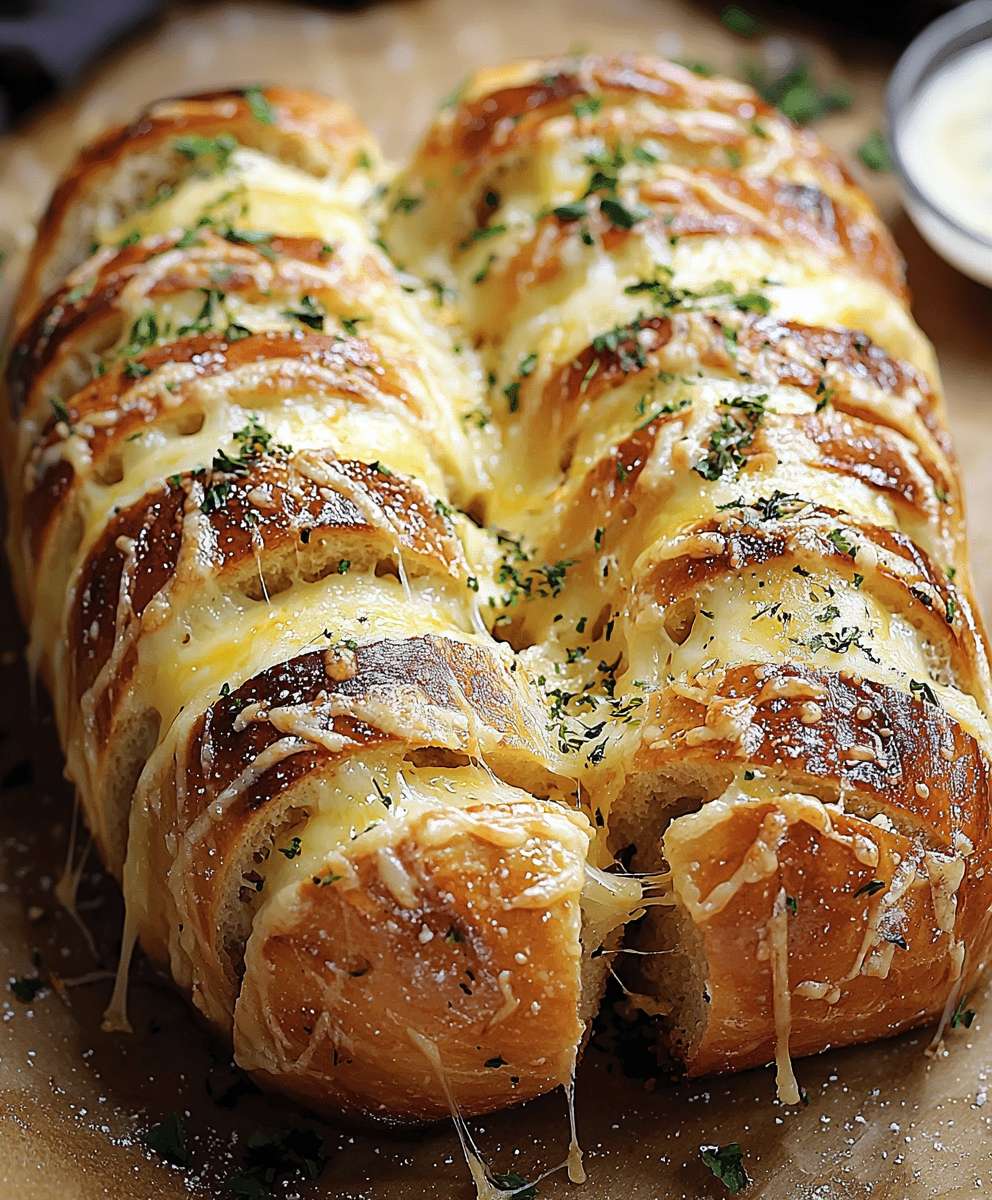 Hasselback cheesy bread