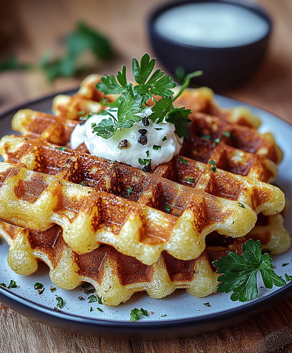 Crispy Potato Waffles