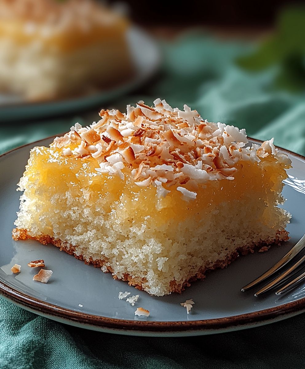 Moist coconut cake