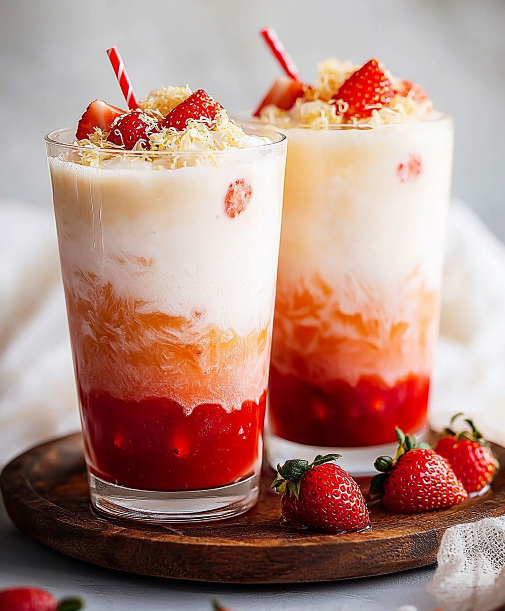 Strawberry Jasmine Tea Latte