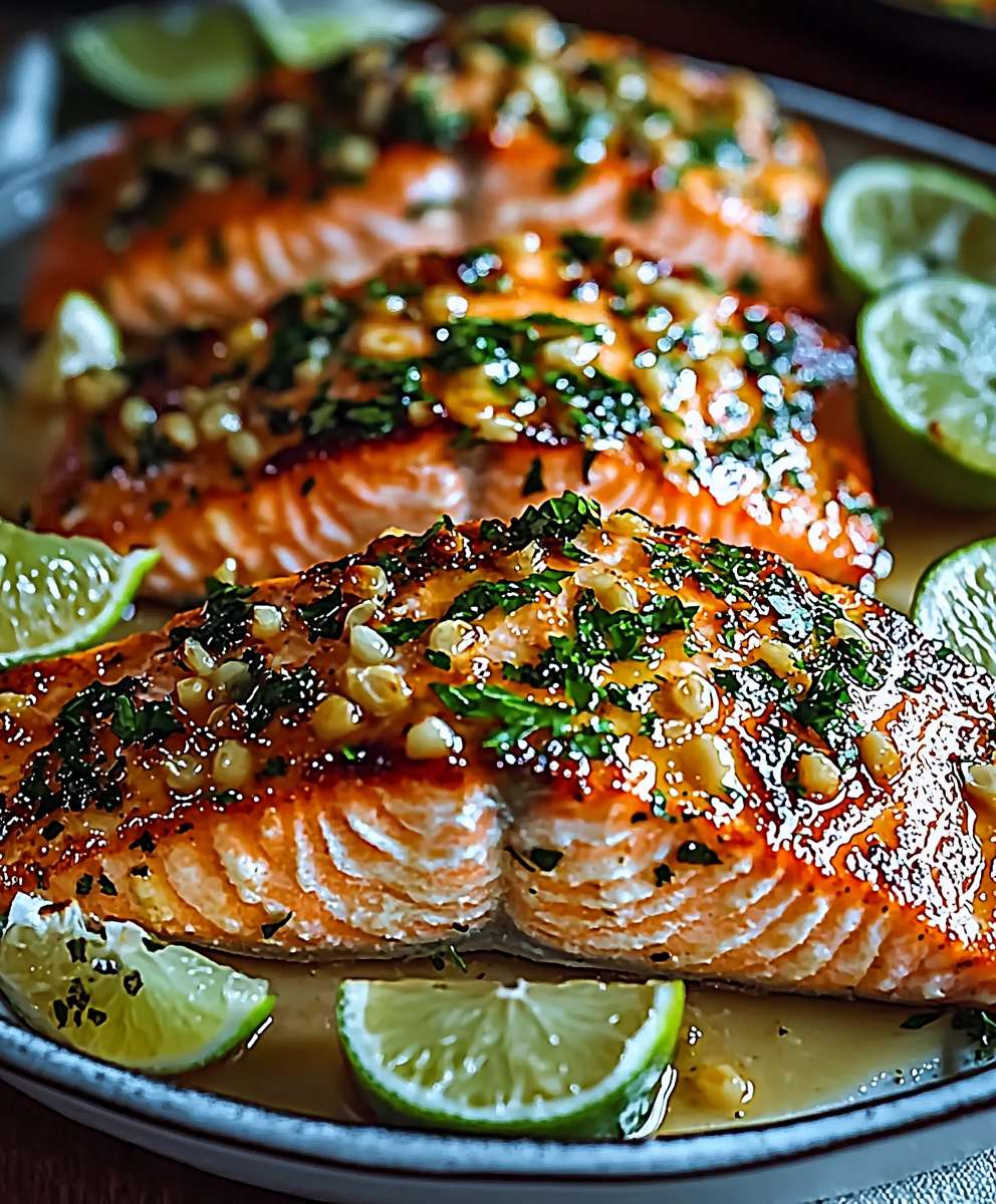 Honey Lime Baked Salmon