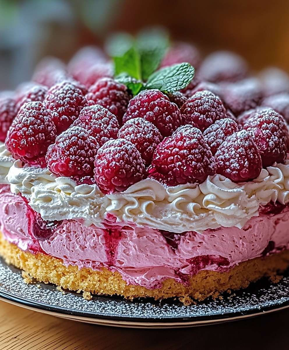 Pink Biscuit Cake
