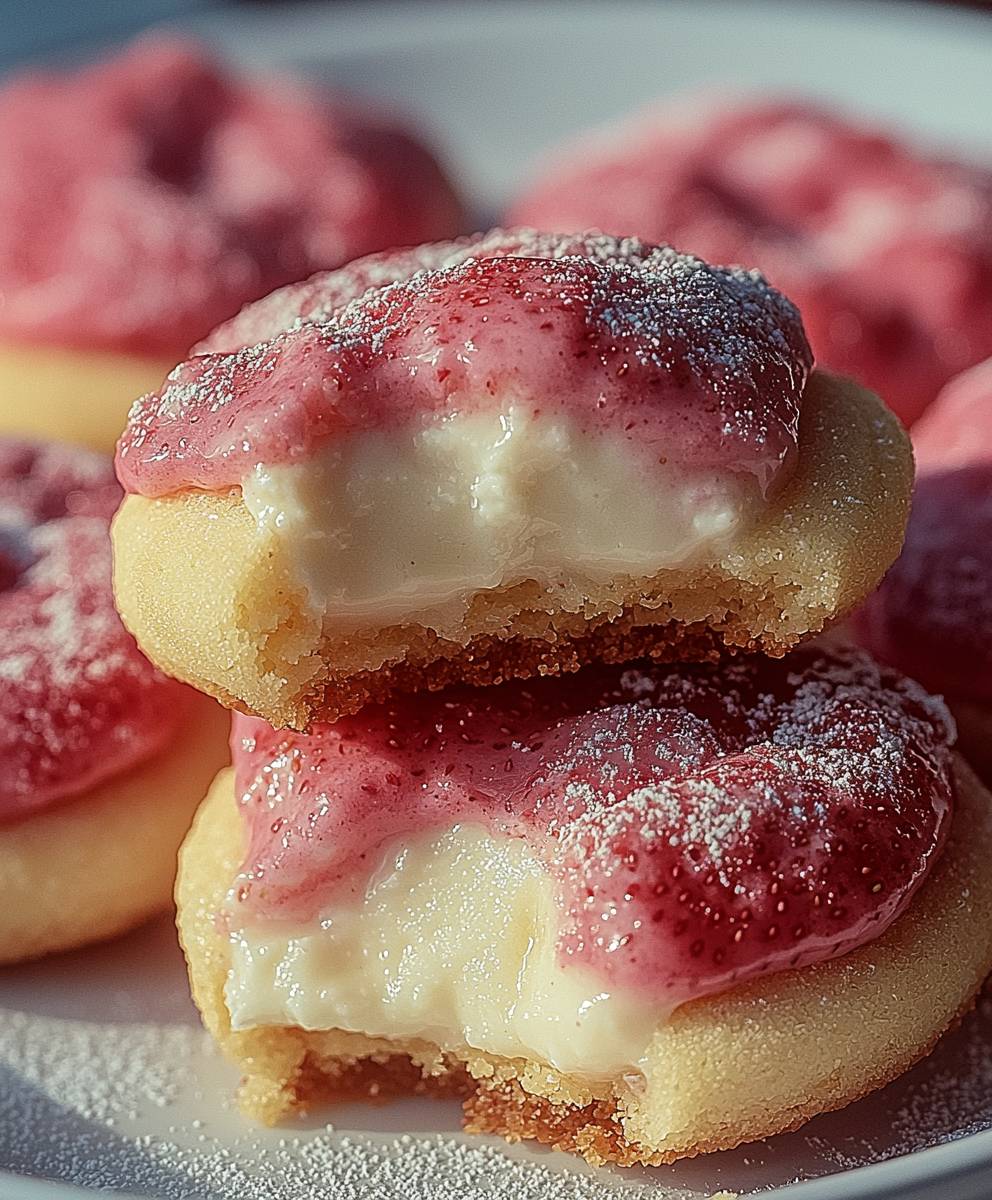 Strawberry Cheesecake Cookies