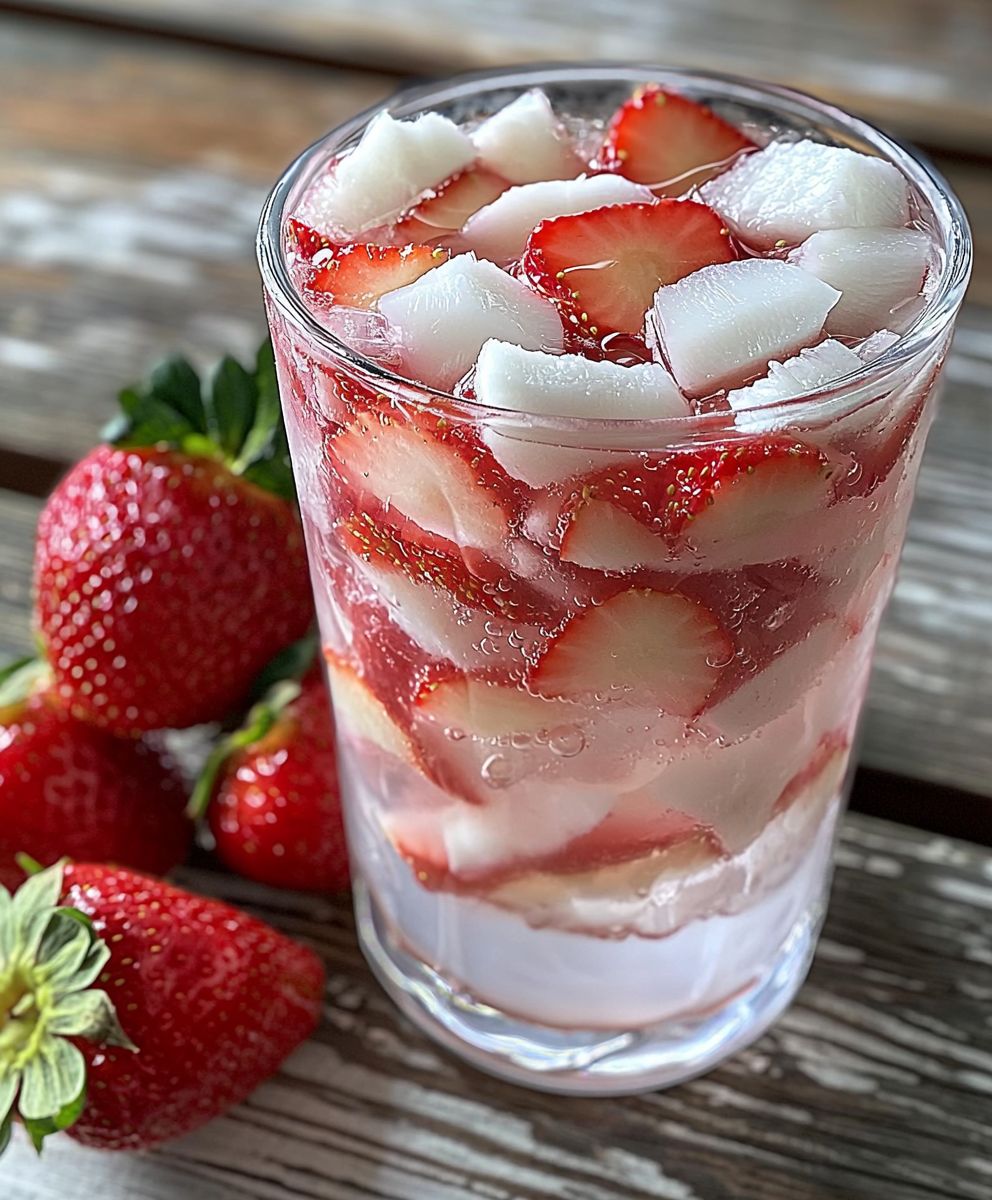 Strawberry coconut refresher