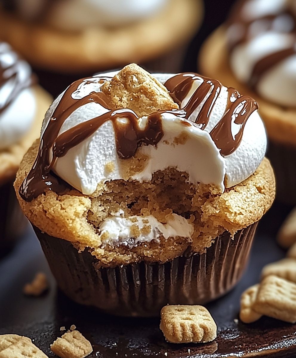 Smores cookie cups
